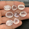Natural Rose Quartz Gemstone Faceted Cut Mix Shape 13-17 MM 8 Pcs Rose Quartz High Quality Gemstone Jewelry Supply SM24301
