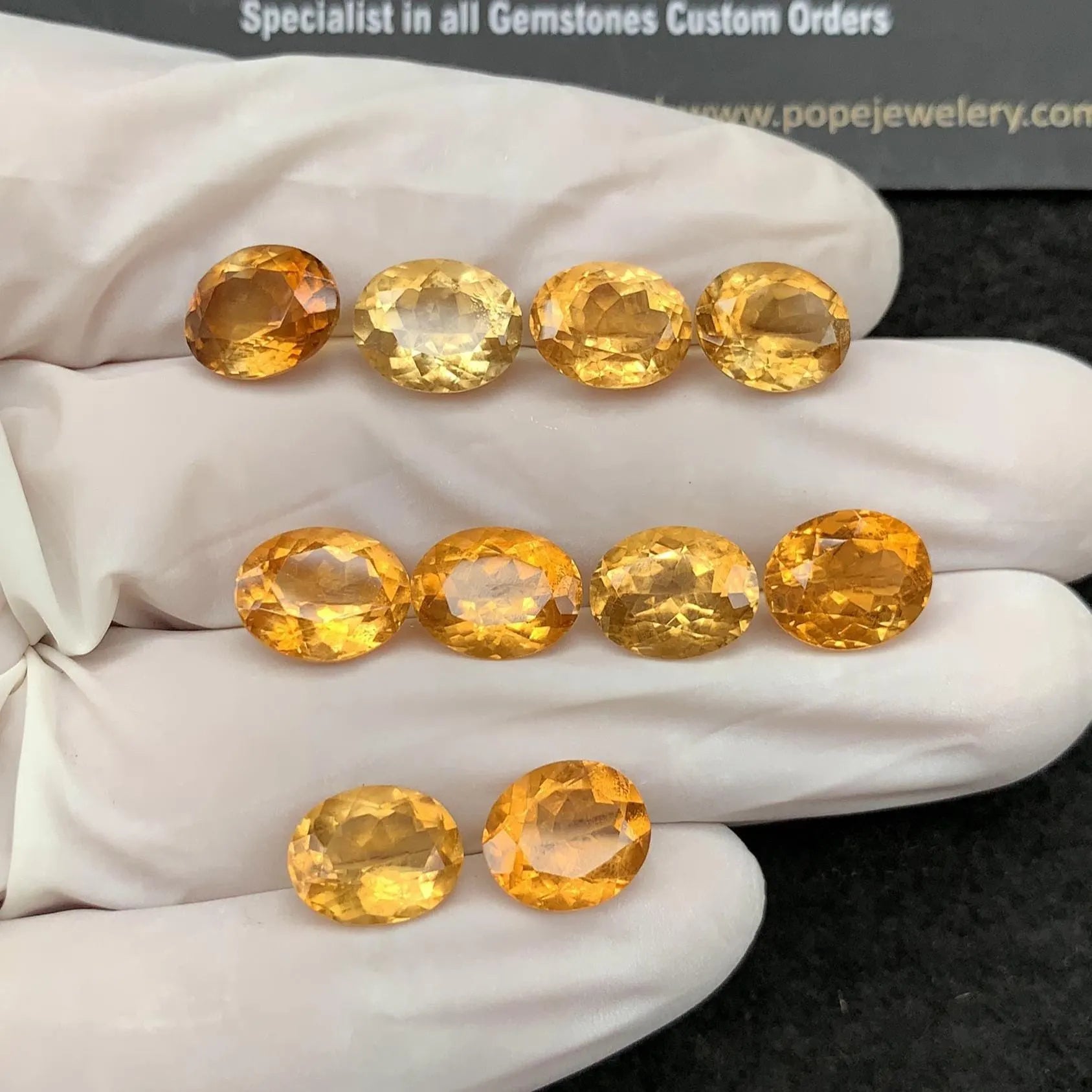 Natural Citrine Gemstone Citrine Faceted Cut Oval Shape Gemstones High Quality Stones 10x8 MM 10 Pcs Jewelry Supply SM24304