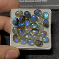 Labradorite Gemstone Natural Labradorite Smooth Oval Shape Cabochons Gemstone 7-8 MM 25 Pieces High Quality Wholesale gems SM23435