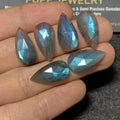 Labradorite Gemstone Natural Labradorite Rose Cut Pear Shape Cabochons Gemstone 20x10 MM 6 Pieces High Quality Wholesale gems SM23439