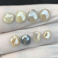 Natural Silverite Gemstone Silverite Fancy Cabochons Silverite Rose Cut Fancy High Quality Gemstone 7-10 MM 8 Pcs Jewelry Supply SM24320