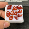 Natural Hessonite Garnet Gemstone Step Cut Mix Shape 10-17 MM 10 Pcs Hessonite Garnet High Quality Gemstone Wholesalegems SM23469