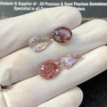 Natural Super Seven Gemstone Super Seven Faceted Cut Mix Shape High Quality Gemstone 11-13 MM Size 4 Pc-Jewelry Supply SM23483
