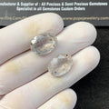 Natural Super Seven Gemstone Super Seven Faceted Cut Oval Shape High Quality Gemstone 15-16 MM Size 2 Pc-Jewelry Supply SM23496