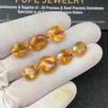 Natural Citrine Gemstone Citrine Faceted Cut Oval Shape Gemstones High Quality Stones 10-12 MM 7 Pcs Jewelry Supply SM23507