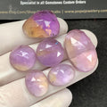 Natural Ametrine Gemstone Ametrine Rose Cut Mix Shape 15-27 MM 6 Pcs High Quality Gemstone Wholesale gems SM23522