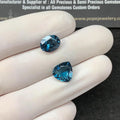Natural London Blue Topaz Gemstone London Faceted Cut Mix Shape 10 MM 2 Pcs High Quality Gemstone Wholesale gems SM23531