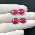 Natural Pink Sapphire Gemstone Pink Sapphire Faceted Cut Oval Shape 10-11 MM 4 Pcs High Quality Loose Gemstone Wholesale gems SM24335