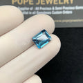 Natural London Blue Topaz Gemstone Faceted Cut Rectangle Shape 10x8x4 MM 1 Ps High Quality Gemstone Wholesale gems SM24367