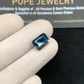 Natural London Blue Topaz Gemstone London Blue Topaz Faceted Cut Rectangle Shape 10x7x6 MM 1 Ps High Quality Gemstone Wholesale gems SM24368