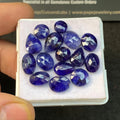 Thailand Blue Sapphire Gemstone Blue Sapphire Rose Cut Mix Shape 7-11  MM 15 Pcs High Quality Wholesale gems SM23557