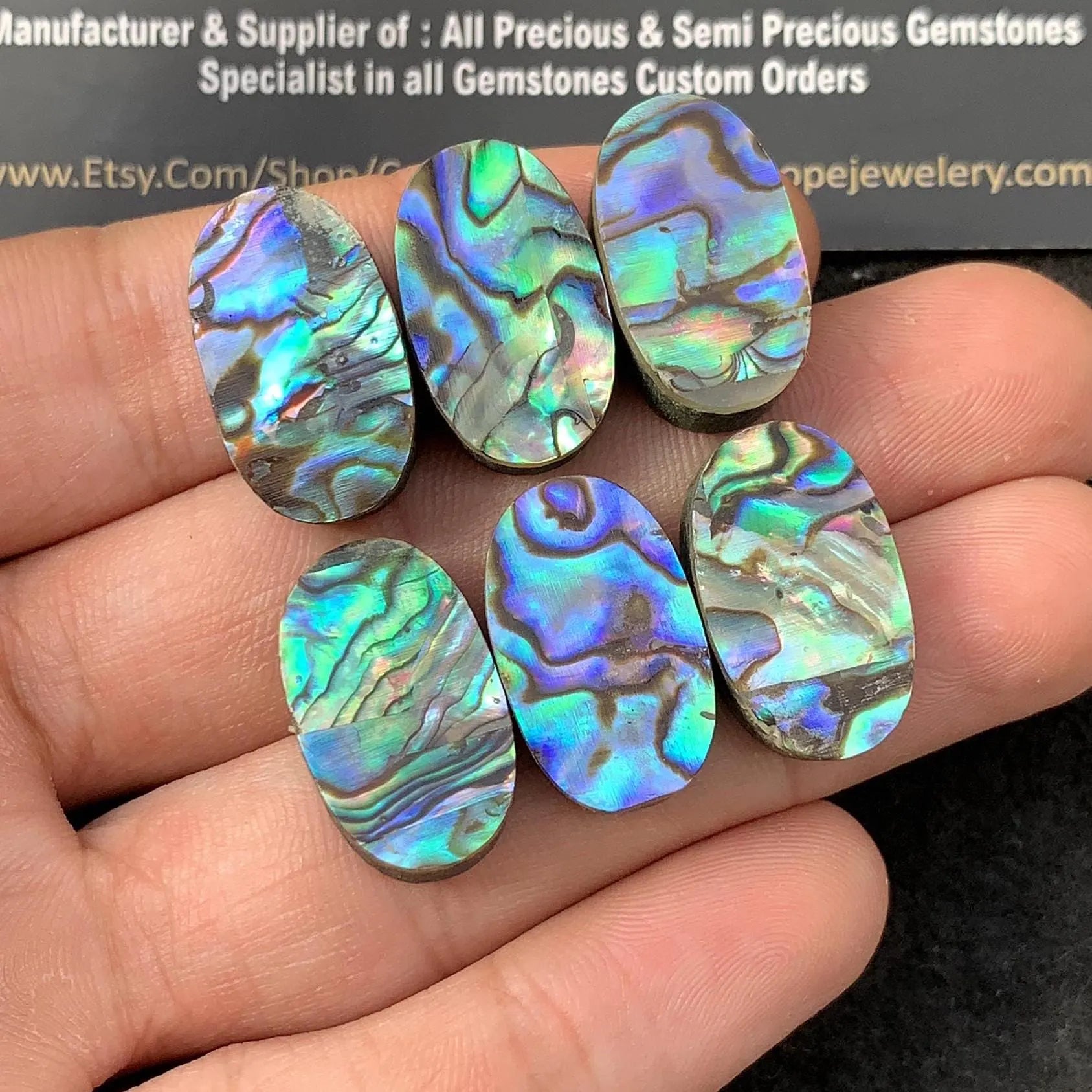 Amazing Natural Abalone Shell Pearl Smooth Oval Shape Gemstone 20x12 MM 6 Pieces High Quality Wholesale gems Sm23565