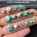 Amazing Natural Abalone Shell Pearl Smooth Star Shape Gemstone 7-12 MM 14 Pieces High Quality Wholesale gems Sm23572