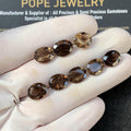 Natural Smoky Quartz Gemstone Faceted Cut Oval Shape 10x8 MM 8 Pcs Smoky Quartz High Quality Gemstone Jewelry Supply SM23588