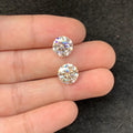 Moissanite Gemstone Cuts Moissanite Faceted Cut Round Shape 10 MM 2 Pcs High Quality Loose Gemstone For Jewelry Making Wholesalegems SM23947