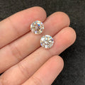 Moissanite Gemstone Cuts Moissanite Faceted Cut Round Shape 10 MM 2 Pcs High Quality Loose Gemstone For Jewelry Making Wholesalegems SM23948