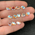 Rainbow Quartz Gemstone Rainbow Quartz Faceted Cut Pear Shape Gemstone 9x8 MM 12 Pieces High Quality Wholesale gems SM24038