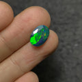 Black Ethiopian Opal Gemstone Black Ethiopian Opal Faceted Cut Black Ethiopian Opal Oval Shape 12x9x6 MM 1 Pcs Jewelry Supply SM24056