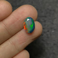 Black Ethiopian Opal Gemstone Black Ethiopian Opal Faceted Cut Black Ethiopian Opal Oval Shape 12x9x5 MM 1 Pcs Jewelry Supply SM24063