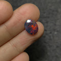 Black Ethiopian Opal Gemstone Black Ethiopian Opal Faceted Cut Black Ethiopian Opal Oval Shape 11x9x5 MM 1 Pcs Jewelry Supply SM24065