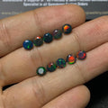 Natural Ethiopian Opal Gemstone Faceted Cut Round High Quality Loose Gemstone For Jewelry Making WholesaleGems 5 MM Size 10 Pcs SM24403