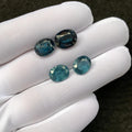 Natural Teal Green Kyanite Gemstone Faceted Cut Oval Shape 10-11 MM 4 Pcs Teal Green Kyanite High Quality Gemstone Wholesale gems SM24113
