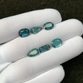 Natural Teal Green Kyanite Gemstone Faceted Cut Mix Shape 9-10 MM 6 Pcs Teal Green Kyanite High Quality Gemstone Wholesale gems SM24117