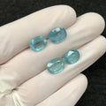 Natural Aqua Kyanite Gemstone Faceted Cut Oval Shape 10-11 MM 4 Pcs Aqua Kyanite High Quality Gemstone Wholesale gems SM24128