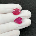 Natural Pink Sapphire Gemstone Pink Sapphire Faceted Cut Mix Shape 13-14 MM 2 Pcs High Quality Wholesale gems SM24161