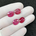 Natural Pink Sapphire Gemstone Pink Sapphire Faceted Cut Oval Shape 11 MM 4 Pcs High Quality Wholesale gems SM24165