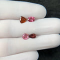 Natural Tourmaline Gemstone Cuts-Tourmaline Faceted Cut Gemstone Tourmaline Faceted Cut Mix Shape 6-7 MM 4 Pcs Jewelry Supply SM24206