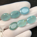 Natural Aquamarine Faceted Cut Oval Shape High Quality Loose Gemstones For Jewelry Making 14x10 MM Size 6 Pcs SM24237