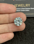 Moissanite Diamond Gemstone Cuts Faceted Cut Round Shape High Quality Loose Gemstone For Jewelry Making 13x13x7 MM Wholesalegems SM24458