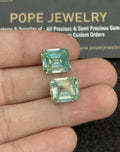 Moissanite Diamond Gemstone Cuts Faceted Cut Rectangle High Quality Loose Gemstone For Jewelry Making 12x10 MM 2 Pcs Wholesalegems SM24464