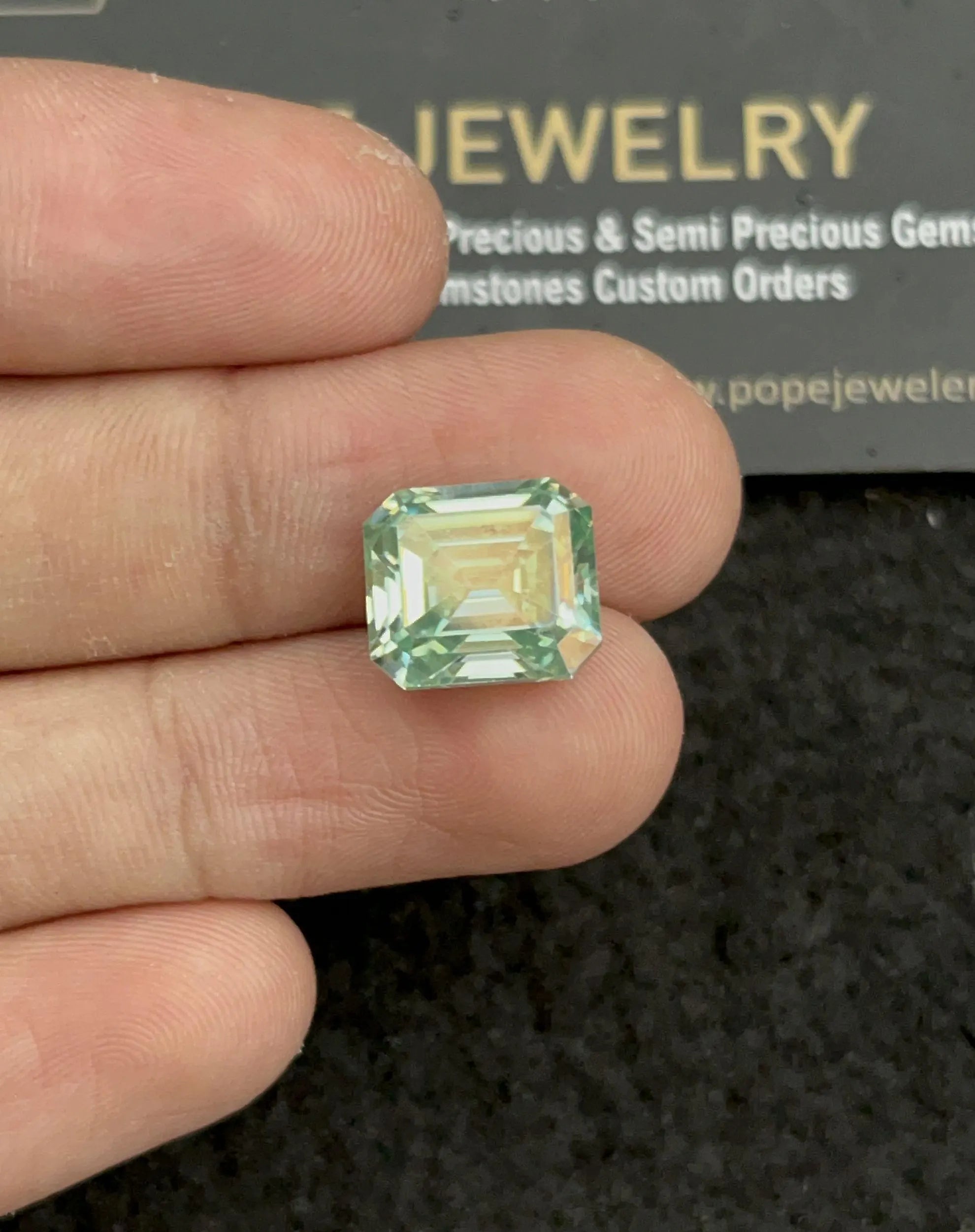 Moissanite Diamond Gemstone Cut Faceted Cut Rectangle Shape High Quality Loose Gemstone For Jewelry Making 11x10x6 MM  Wholesalegems SM24465