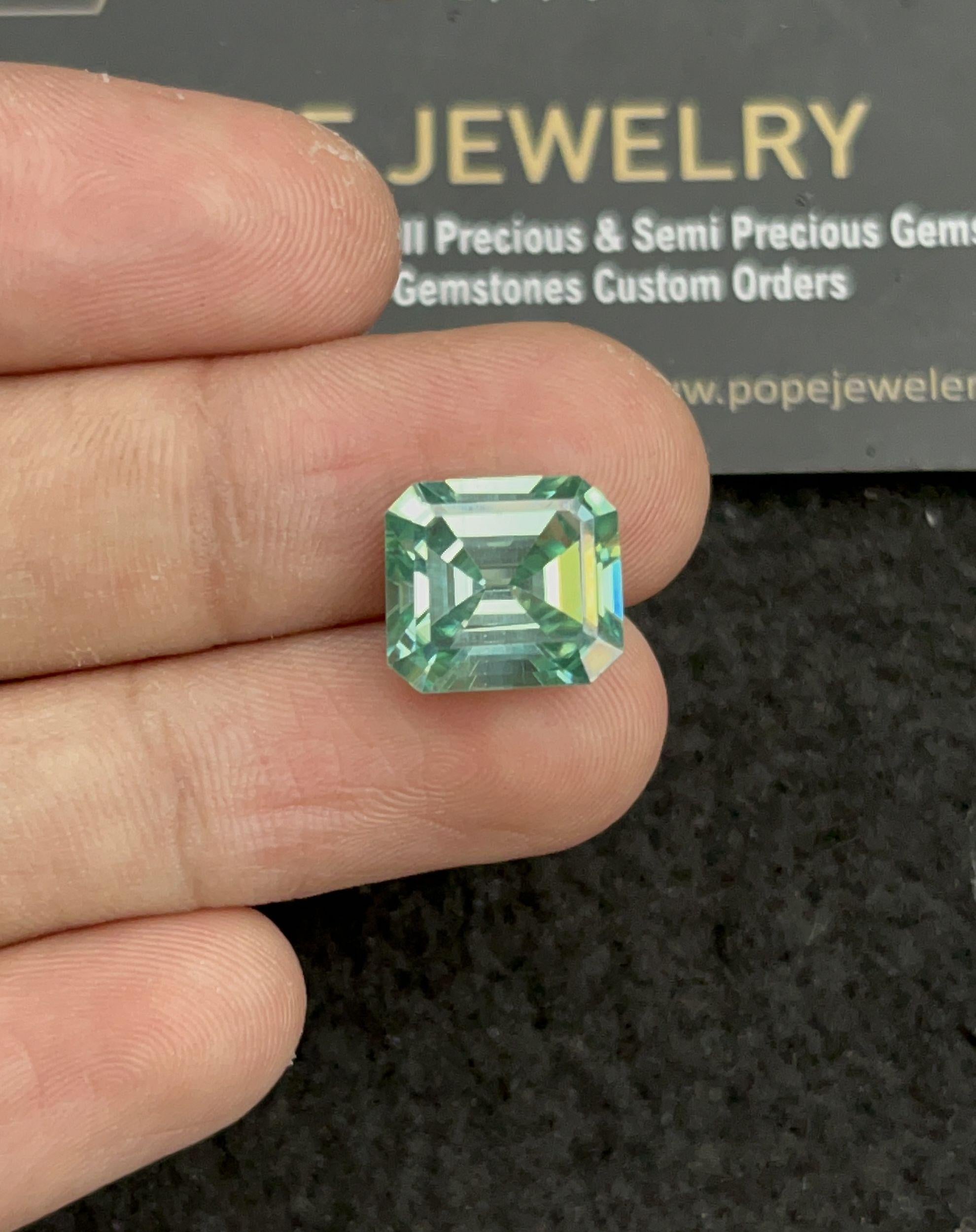 Moissanite Diamond Gemstone Cut Faceted Cut Rectangle Shape High Quality Loose Gemstone For Jewelry Making 12x11x6 MM  Wholesalegems SM24466