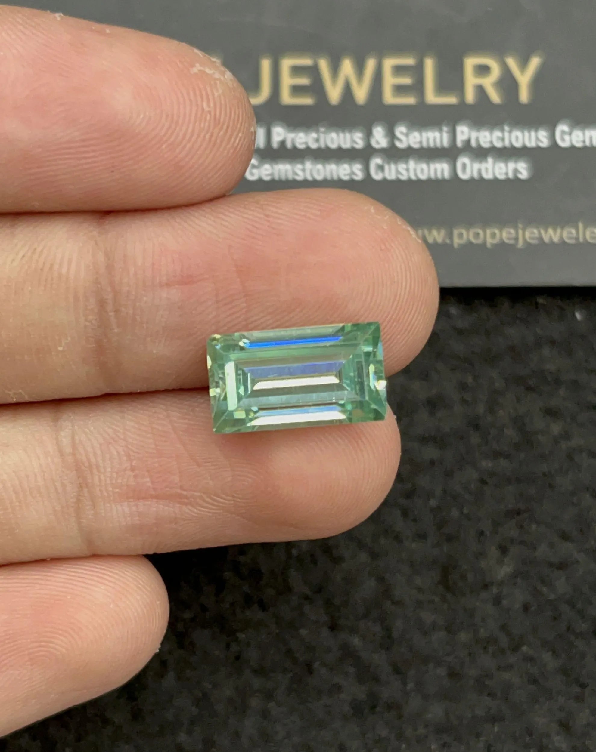 Moissanite Diamond Gemstone Cut Faceted Cut Rectangle Shape High Quality Loose Gemstone For Jewelry Making 13x8x6 MM  Wholesalegems SM24469