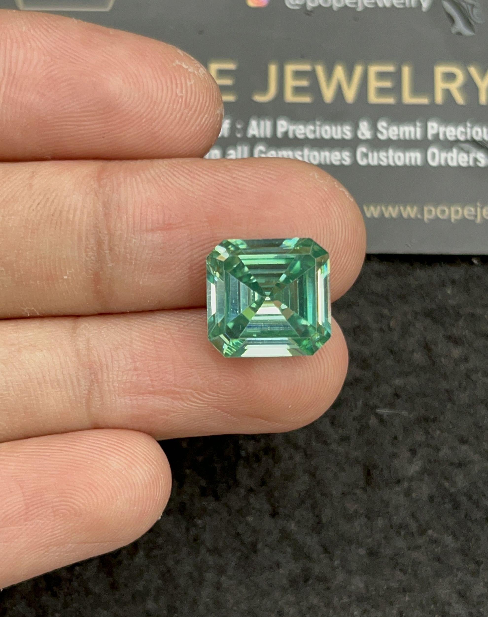 Moissanite Diamond Gemstone Cut Faceted Cut Rectangle Shape High Quality Loose Gemstone For Jewelry Making 12x12x6 MM  Wholesalegems SM24474