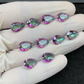 Mystic Topaz Gemstone Cuts Mystic Topaz Faceted Cut Gemstone Mystic Topaz Faceted Cut Pear Shape 12x8 MM 10 Pcs Jewelry Supply SM24299