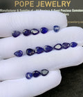 Natural Blue Sapphire Faceted Cut Pear Shape Sapphire Loose Gemstones For Jewelry Making Wholesalegems 6-8 MM Size 15 Pcs SM24478