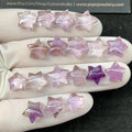 Natural Amethyst Gemstone Amethyst Smooth Star Shape High Quality Gems Supply 9-12 MM 18 Pcs High Quality Wholesale gems-SM24254