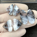 Dendrite Opal Gemstone Cabochon Dendrite Opal Smooth Mix Shape Cabs High Quality Matched Pair 20-25 MM 3 Pairs Jewelry Supply SM24259