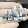 Dendrite Opal Gemstone Cabochon Dendrite Opal Smooth Mix Shape Cabs High Quality Matched Pair 25-325 MM 2 Pairs Jewelry Supply SM24261