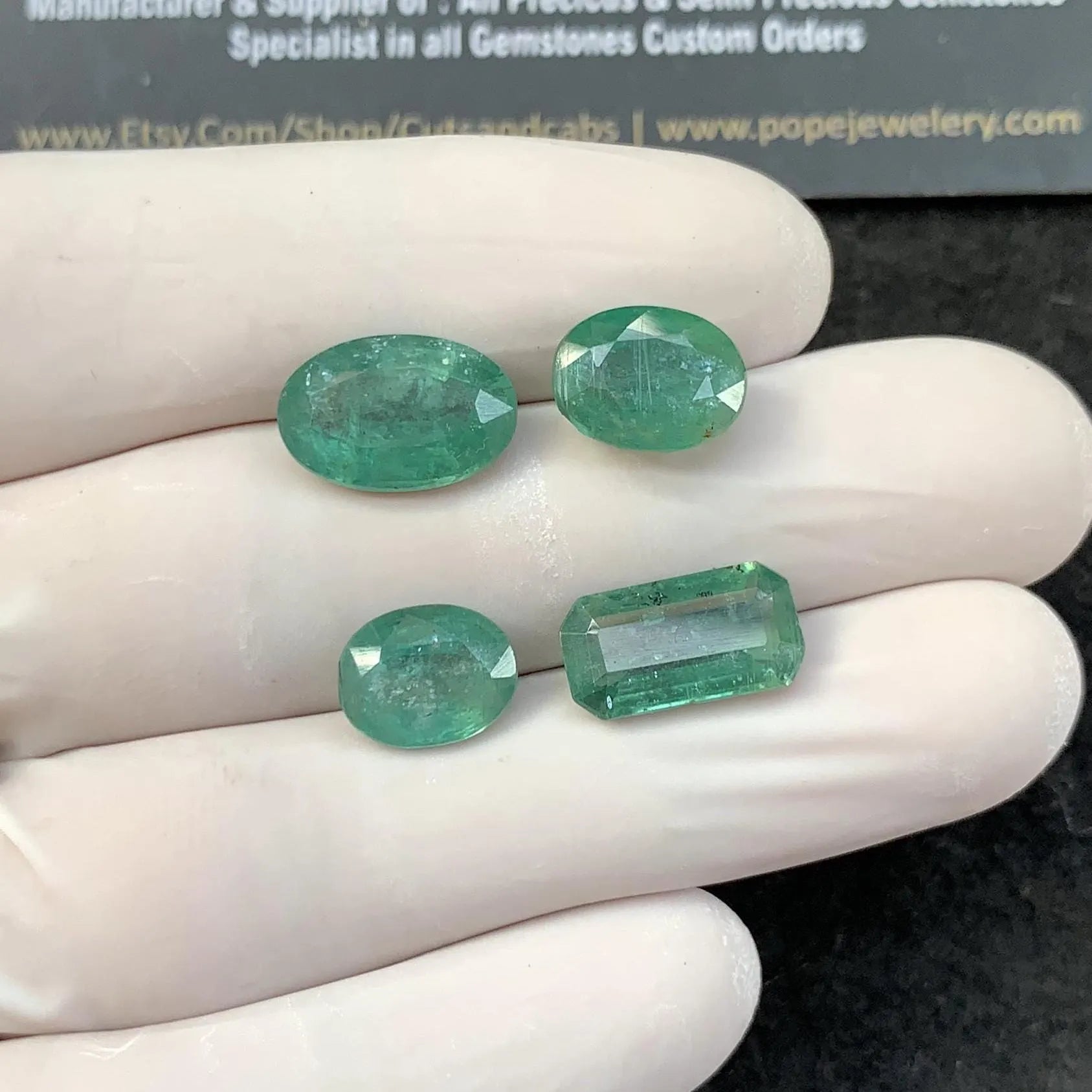 Natural Emerald Green Kyanite Gemstone Emerald Green Kyanite Faceted Cut Mix Shape 10-14 MM 4 Pcs Jewelry Supply SM24277