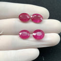 Natural Pink Sapphire Gemstone Pink Sapphire Faceted Cut Oval Shape 11-12 MM 4 Pcs High Quality Loose Gemstone Wholesale gems SM24336