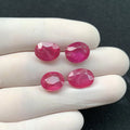 Natural Pink Sapphire Gemstone Pink Sapphire Faceted Cut Oval Shape 11-13 MM 4 Pcs High Quality Loose Gemstone Wholesale gems SM24337