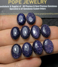 Blue Sandstone Smooth Oval Shape Cabochon High Quality Loose Gemstones For Jewelry Making Wholesalegems 10x14 MM Size 10 Pcs SM24540