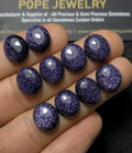 Blue Sandstone Smooth Oval Shape Cabochon High Quality Loose Gemstones For Jewelry Making Wholesalegems 10x12 MM Size 10 Pcs SM24541