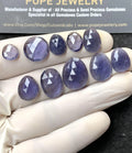 Natural Iolite Gemstone Rose Cut Mix Cabochon High Quality Loose Gemstones For Jewelry Making Wholesalegems 9-17 MM Size 10 Pcs SM24557