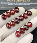 Natural Pyrope Garnet Gemstone Smooth Oval Cabochon High Quality Loose Gemstones For Jewelry Making Wholesalegems 7x9 MM Size 14 Pcs SM24601